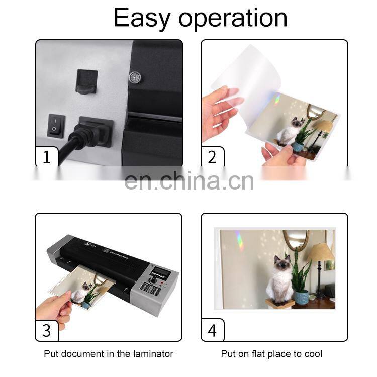 High Quality Label Paper Passport Document Lamin A3 A4 Thermal Hot&Cold Press Automatic Electric Laminator