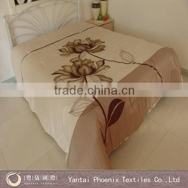 Taffeta embroidery twin comforter set