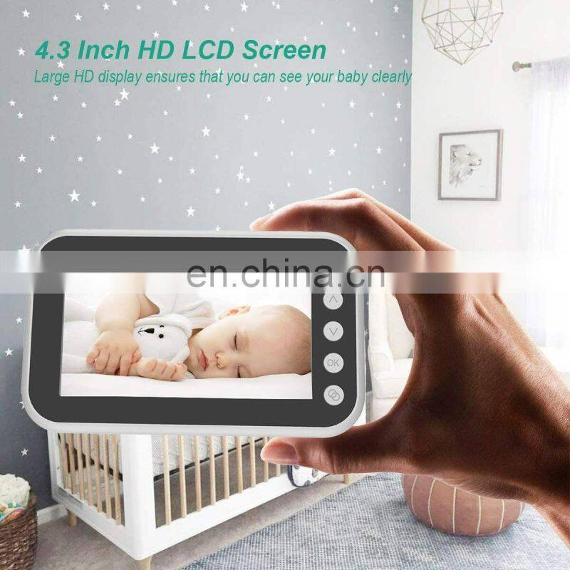 Infant Optics ABM100 Video Baby Monitor with Rechargeable Battery Wireless 4.5inch Baby Monitor Camera