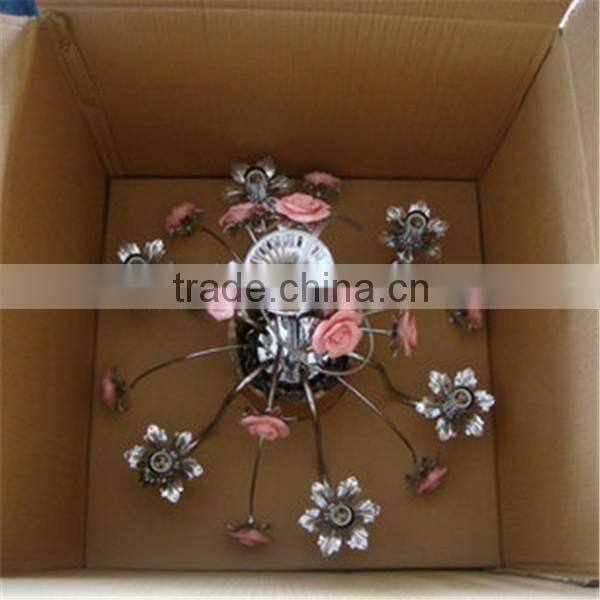 modern ceramics flower crystal chandelier