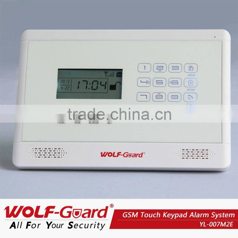 2013 GSM home alarm security with touch keypad YL-007M2E sistemas de alarma de seguridad