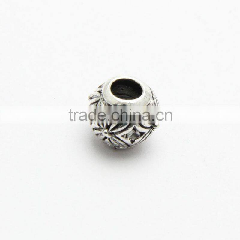 New Style Anti-silver Big Hole Zinc Alloy Loose Beads,Chain Bracelets Accessories