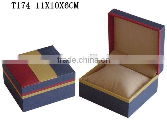 Hot sales lid and tray paper cardboard frame single watch pillow box P1804
