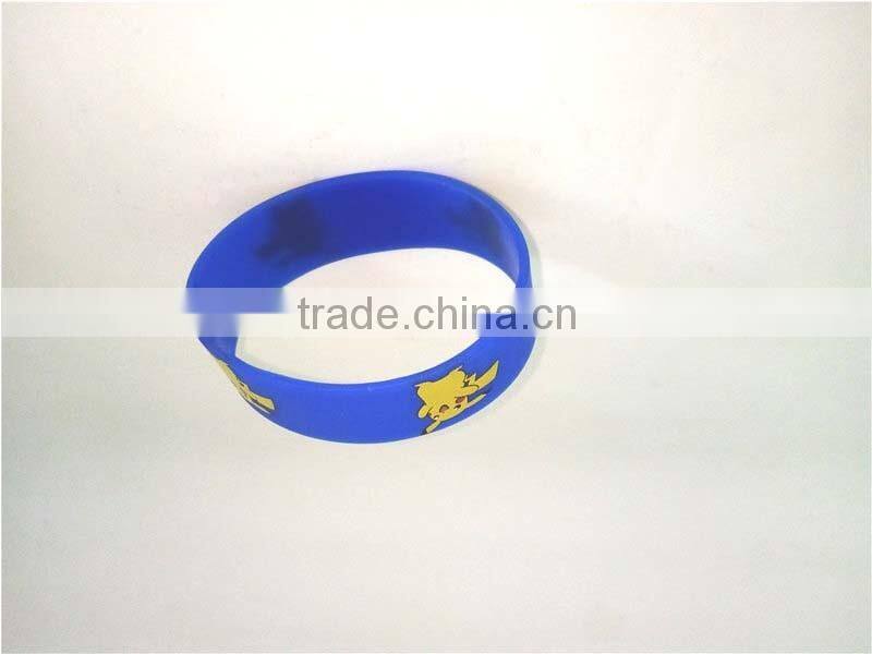Brand New Blue Waterproof Wirstband Cartoon Silicone Bracelet Circle