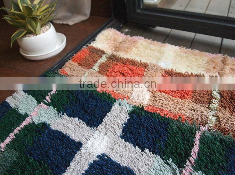 High quality door useful design non-slip washable rugs acrylic
