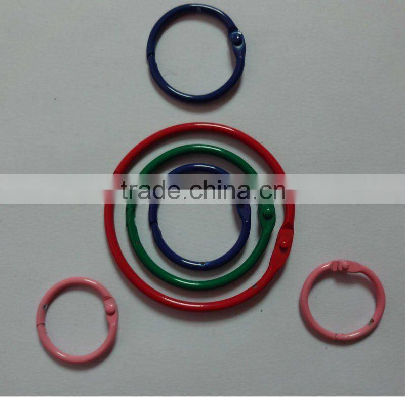 Metal book split ring