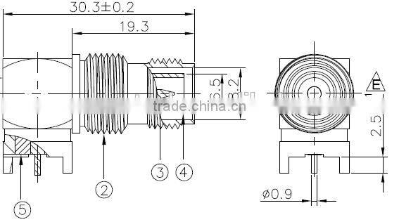 TNC RF Coaxial Connector