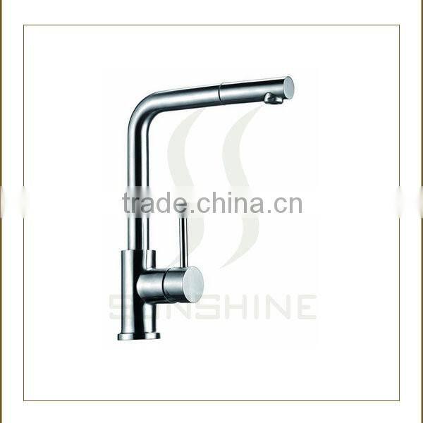 SS804G-D Modern design stainless steel Kitchen faucet Lead free Kitchen mixer