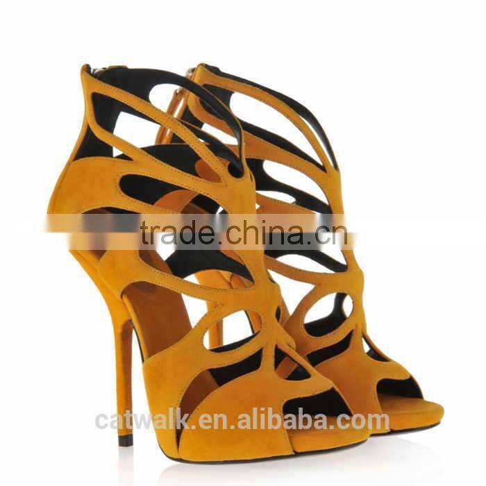 Many color peach suede leather high heel sandals 120mm stiletto summer sandal shoes very sexy