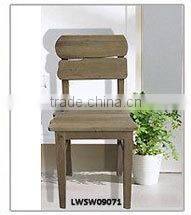 A Drawer White Antique Curved Wood Chairs