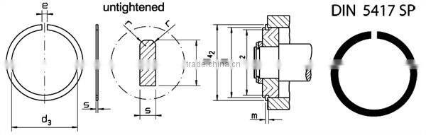 DIN5417 snap ring size 30mm-400mm (DIN5417)