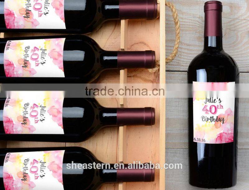 Customed Wine Label Printing