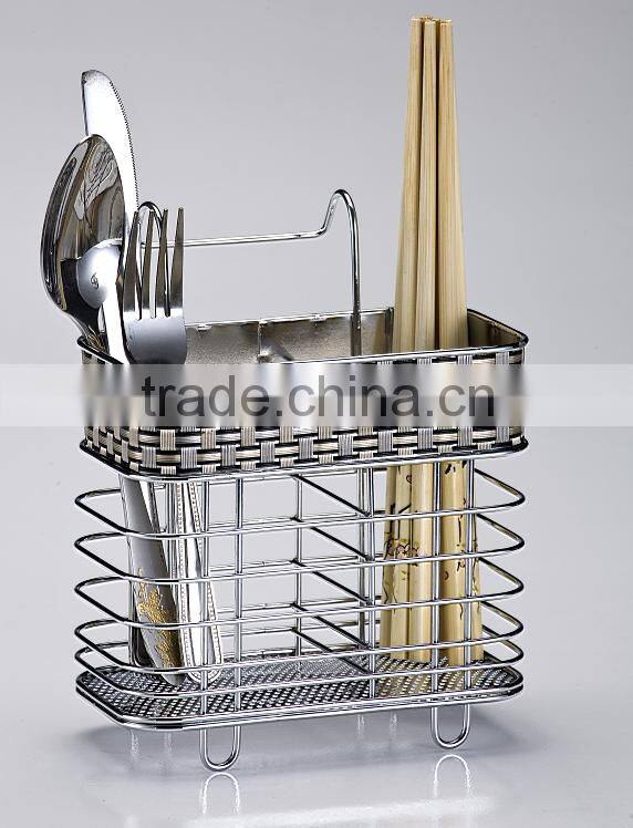 Kitchen metal chopsticks spoon holder rack