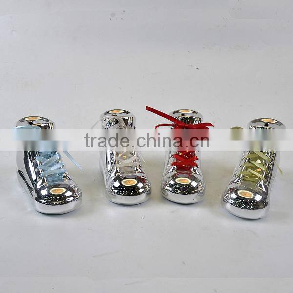 DIY cute ceramic bank white shoes