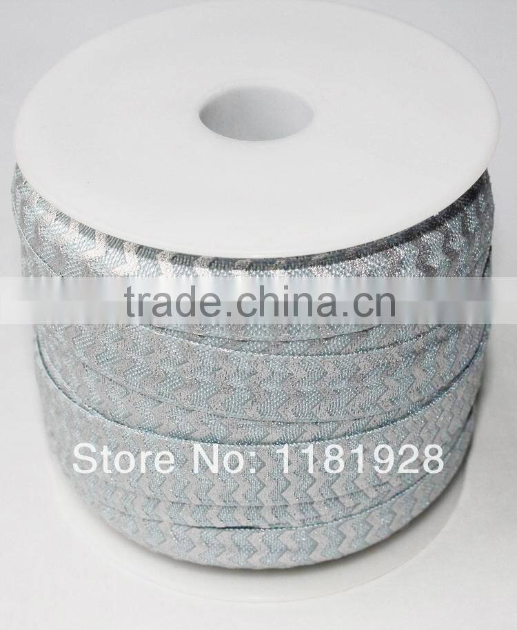 Floral Print Fold Over Elastic for Baby Headbands Choice color of 5/8 inch FOE Elastic By The Yard