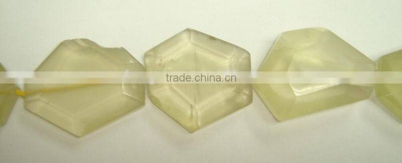 Wholesale Glass Tumbled flat loosen faceted gemstone for sale