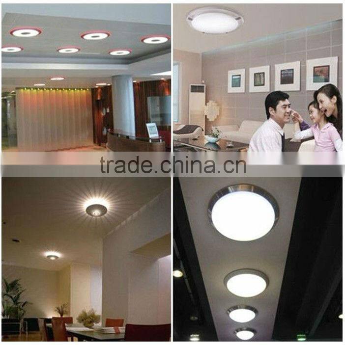 car parking lot 3 years warranty cheap price 24W Round surface mounted plastic cover led ceiling light