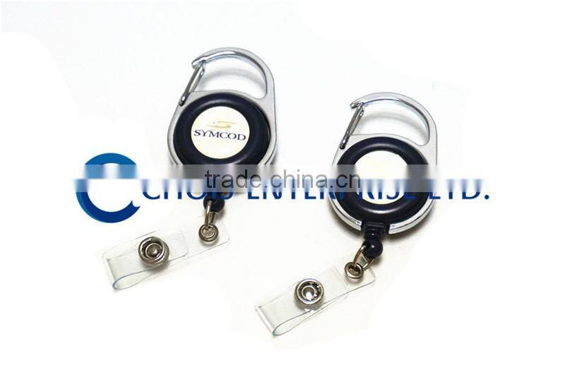 Custom Printing Colored Carabiner Reel, Badge Reel