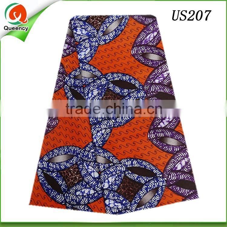 2016 cheap wax print fabric guangzhou wax hollandais printed fabric for women clothing on sale