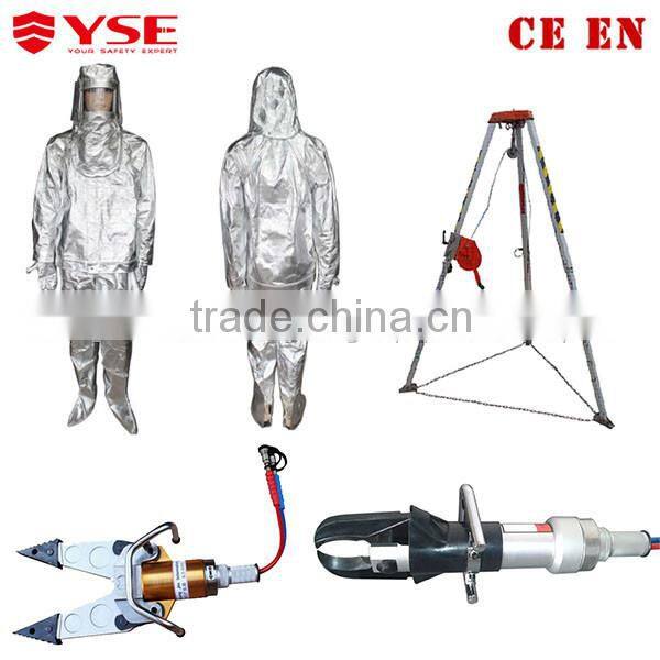 Aramid material fire protection hood