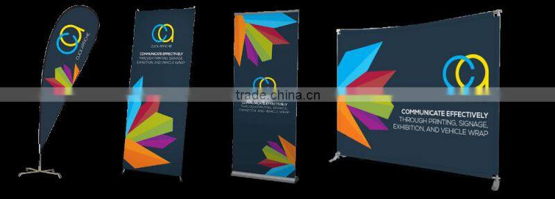 Custom material indoor advertising outdoor advertising PVC Adjustable x banner