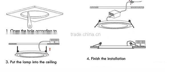 high efficiency round led panel light 8w
