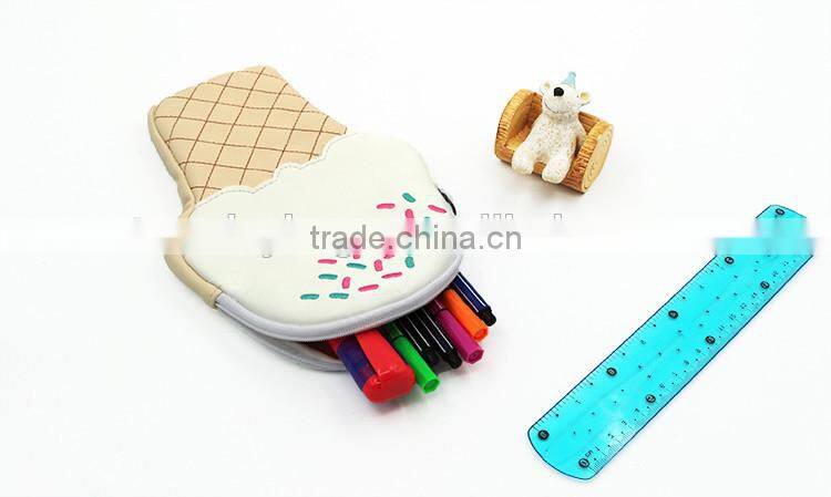 High quality matt PU pencil case customize pencil pouch bag for teenagers