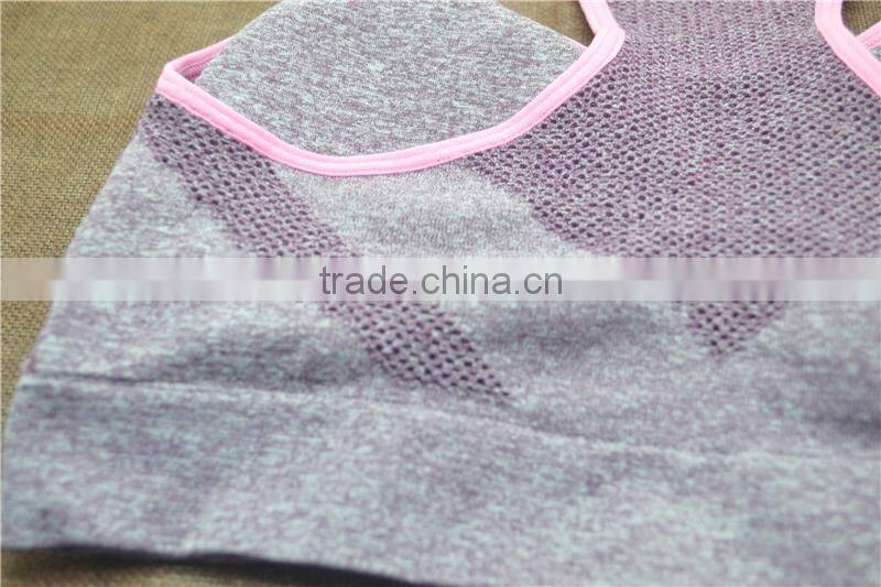Sexy underwear women seamless sport bra yoga top padded tops