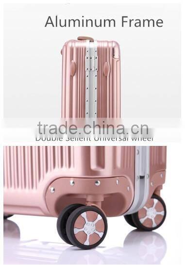 2016 Newest Fashion Smart Bluetooth Lock marrow aluminum frame 360 Universal Wheel luggage /Suitcasee