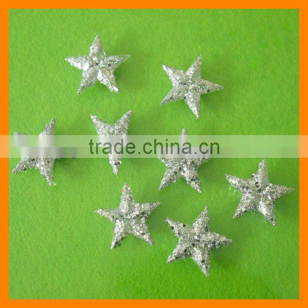 Plastic Gold Glitter Star For Christmas