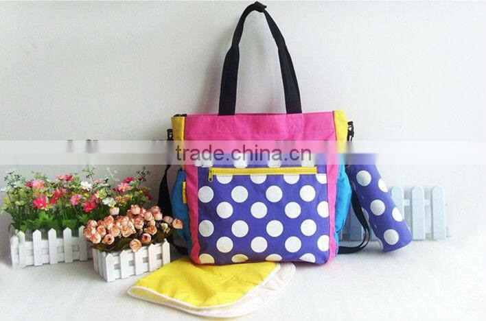 High quality functional polyester diaper bag