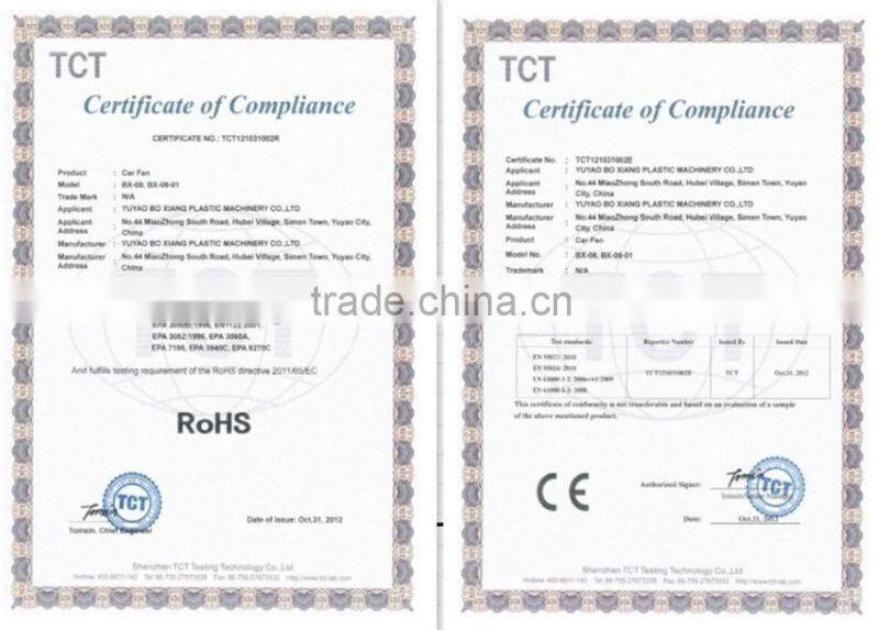 DC12 V protable cooling car fan with clip oscillating 12V 6/8/10 inch auto fan