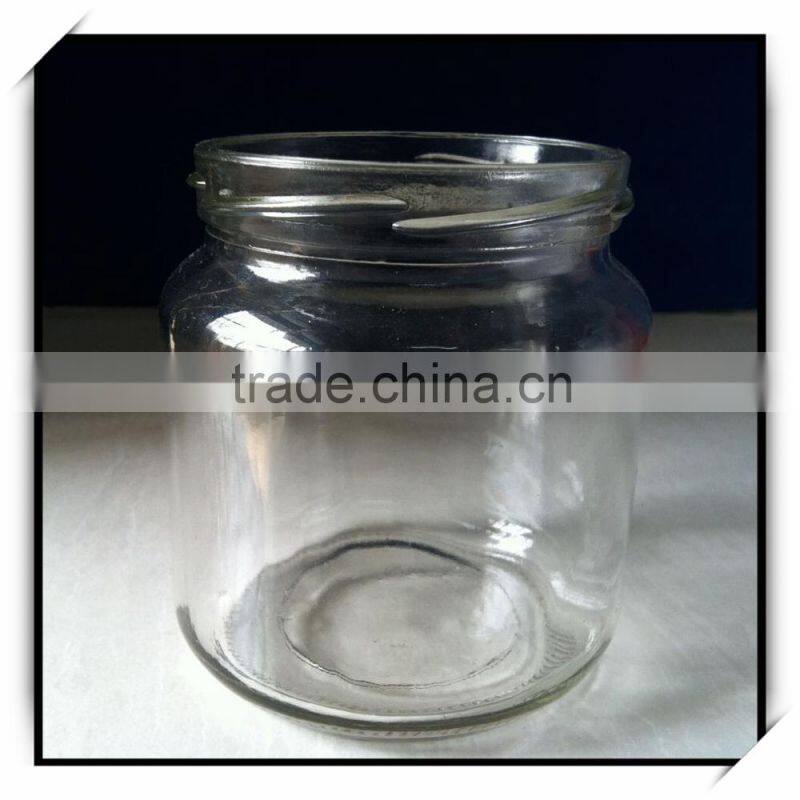 480ml 16oz round glass honey jar with lid DH87