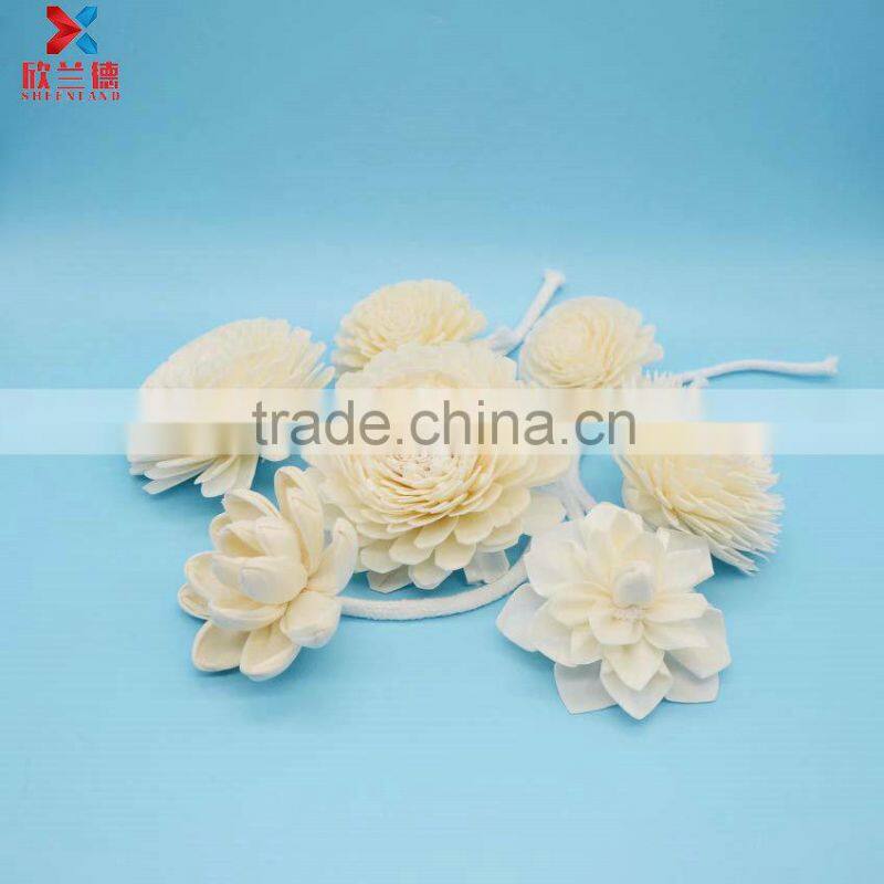 custom nice aroma sola flower with different shapes for air freshener reed diffuser