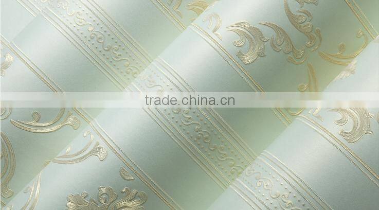 Latest luxury wallpaper embossed washable royal wallpaper