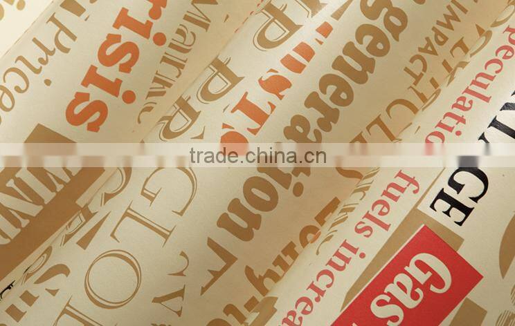 english letter american design decorative wallpaper for bar