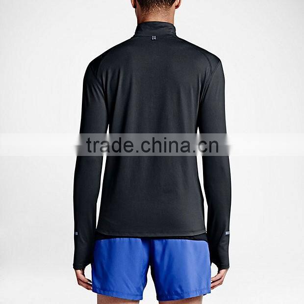 American t-shirt mens long sleeve gym t-shirts skin tights training gym shirt