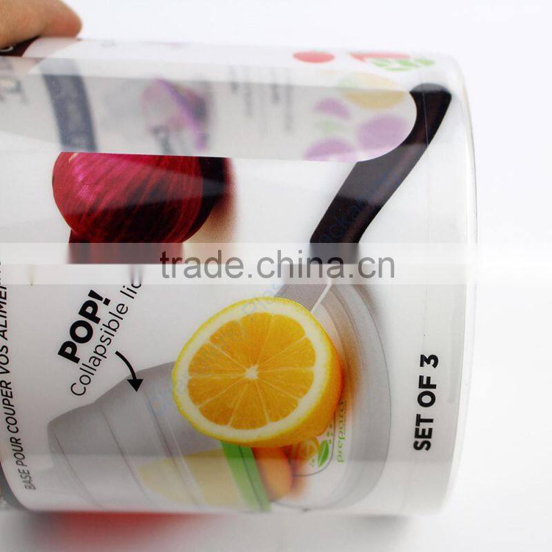 Custom Logo Clear Plastic Tube Packaging Food