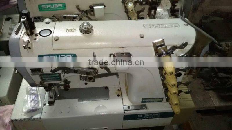 Good condition 90% new low price used siruba cover stitch sewing mahcine