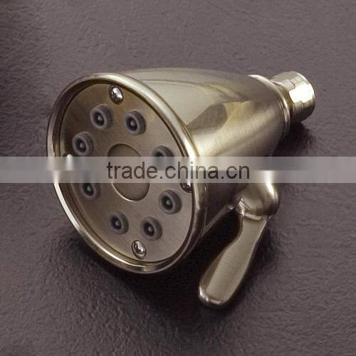 Plastic Head/8 jet Brass Shower Head