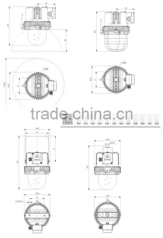 ATEX&IECEx Certified Zone 1 Explosion-proof Light Fittings
