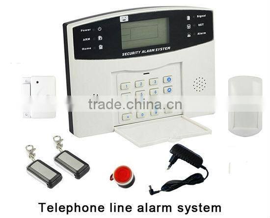 Telephone line security alarm system with through remote phone dial-up ,intruder alarm wired system