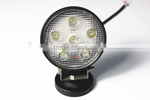 Factory direct headlights waterproof IP67 spot lights 18w 12v led tractor work light