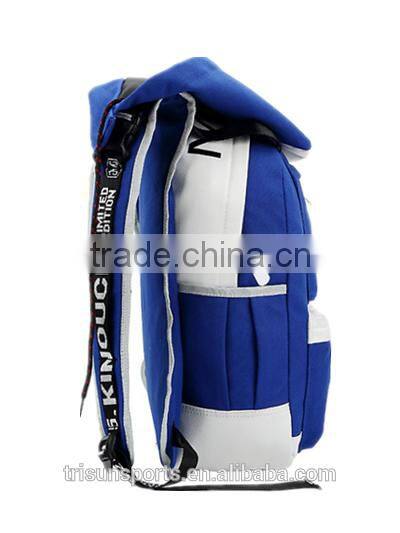 stylish folding packable football team backpack with cap