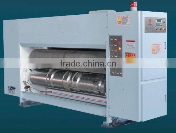 Carton box making machine Lead edge feeding high speed multi-color flexo printing slotting rotary die cutter