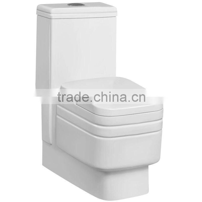 Sanitary ware Siphonic one piece square flush portable toilet 328