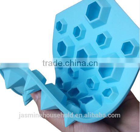 Hot Sale High Quality BPA Free Diamond Shape silicone ice cube trays