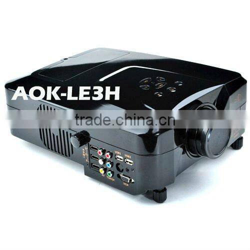 Cheap portable 2200lumen Multimedia LCD LED HD Projector 1080p for Laptop Wii Xbox and Video Games home theater projector