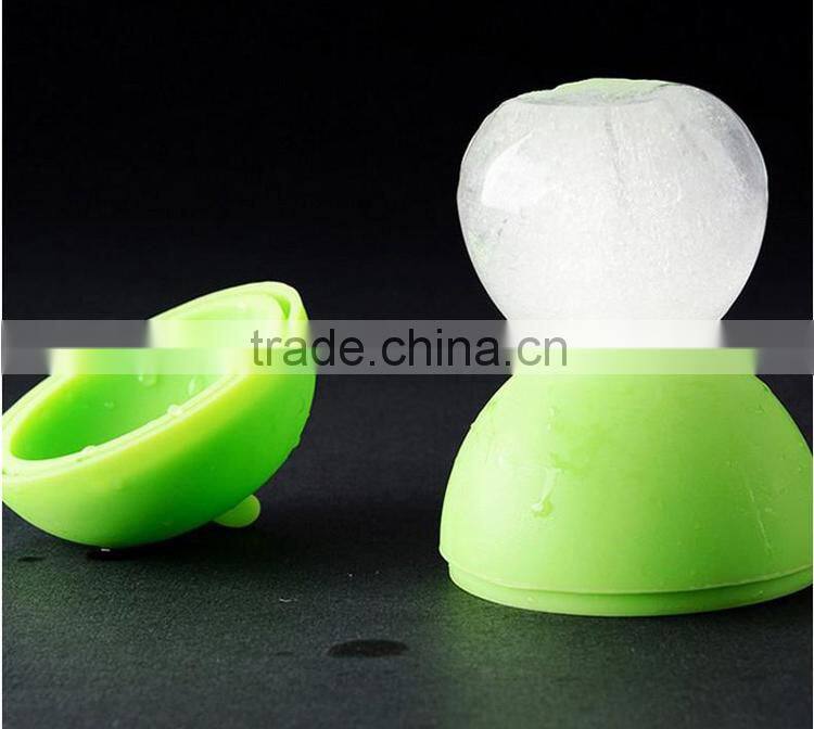 2015 newest ice tray, silicone apple ice cube tray mold