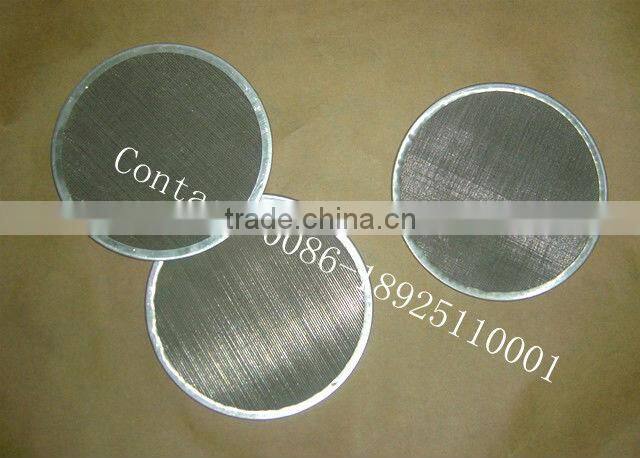 Filter Grade Wire Mesh Filter Disc(factory in Guangzhou)